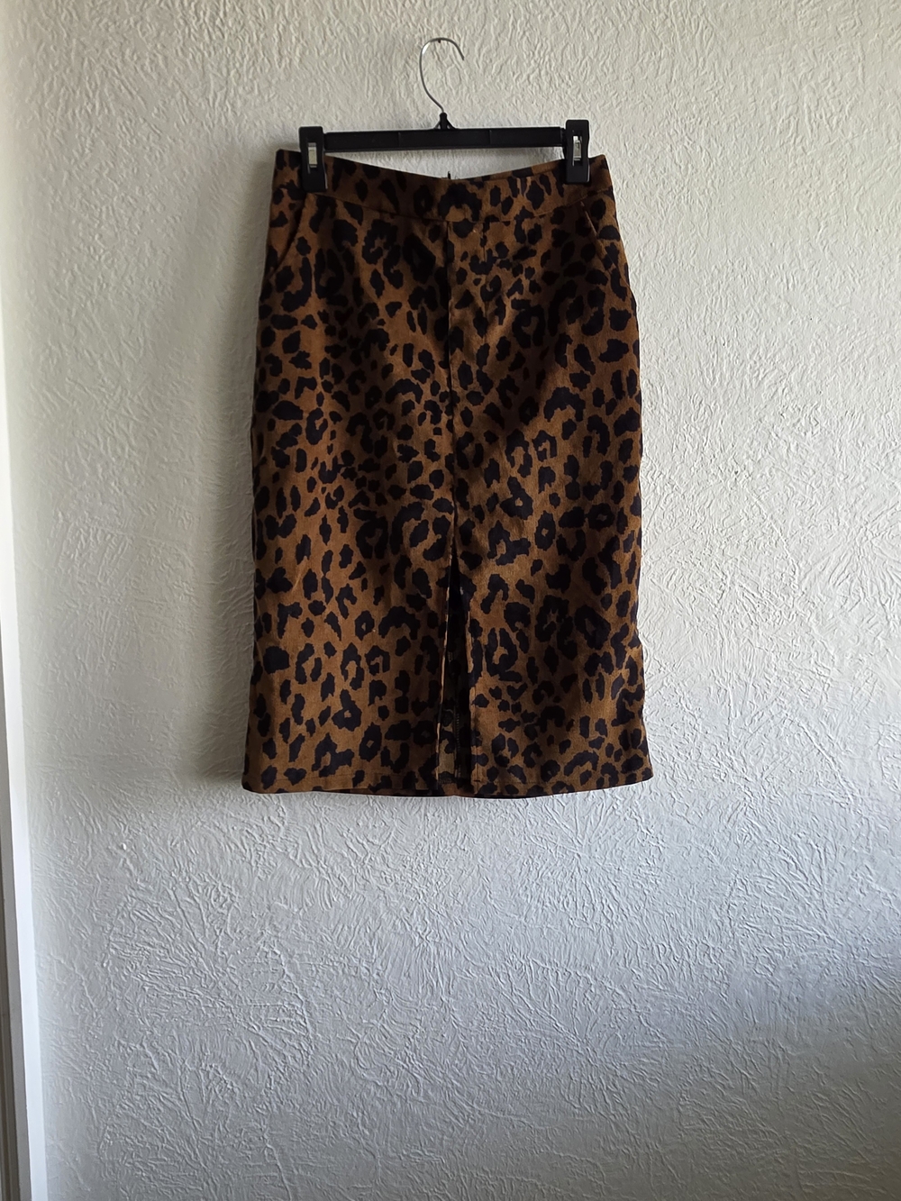 Leopard Print Pencil Skirt in Brown and Black